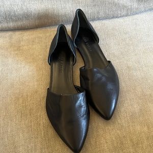 New without tags black leather Jenni Kayne flats.  Size 37/6.5